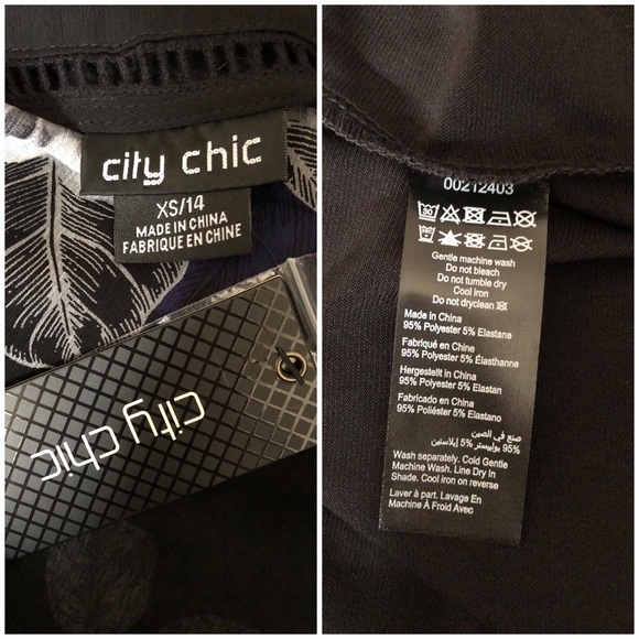 NWT CITY CHIC Floral Top Size 14 - Picture 9 of 9